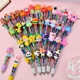thumbnail image 4 of Retractable Multicolored Pen 4 Color-in-1 Ballpoint Pens 0.7mm Tip for Student Writing Note Taking Journaling, 4 of 9