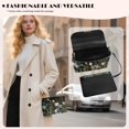 thumbnail image 3 of KUIFORTI White Flower Small Crossbody Bag Trendy Durable Medium Flap Crossbody Handbag with Chain Strap Functional Shoulder Bag for Women for Work Shopping, 3 of 7