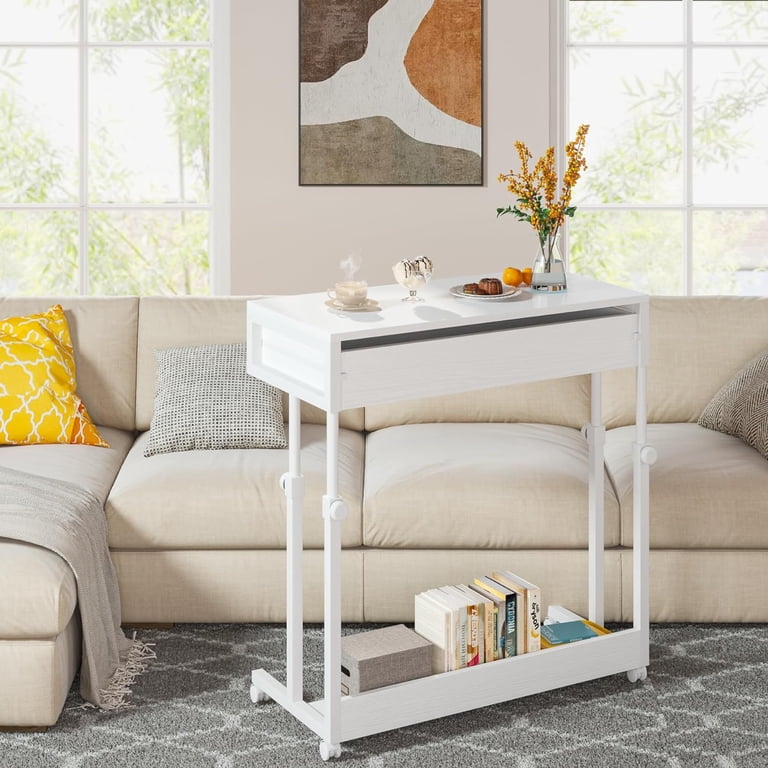 Mobile Desk On Wheels Tribesigns Tribesings Height Adjustable Desk ...