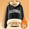 thumbnail image 4 of California Hoodie 2025 Fall Winter Lined Hoodies Streetwear Hooded Sweatshirt Hoodie Women Pullover, 4 of 5