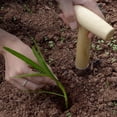 thumbnail image 3 of YWIYIUD 3PCS 11.02inch Practical and Lightweight Planter Tool with Wooden Handle Durable Handheld Garden Tool with Metal Tip for Garlic Daffodils Vegetable and Flower, 3 of 7