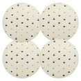 thumbnail image 2 of Cream Background 6-Piece 15.4in Durable PVC Plate Mats, Heat-Resistant for Parties and Dining, 2 of 7