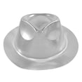 thumbnail image 4 of XIAOCHA Men's Glossy Surface Cowboy Hat Solid Theme Event Party Western Hat,Silver, 4 of 4