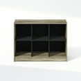 thumbnail image 3 of Furinno Basic 3x2 Cube Organizer Shelf Storage, Bookcase, French Oak, 3 of 4