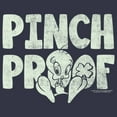 thumbnail image 2 of Women's Looney Tunes St. Patrick's Day Tweety Pinch Proof  Graphic Tee Navy Blue Medium, 2 of 4