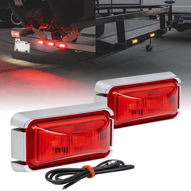 Luz indicadora para remolque ONLINE LED STORE, 2.5 pulgadas, LED roja IP67