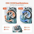 thumbnail image 5 of KFFKFF Furnace Blower Motor with 1/2HP Power, Operates at 1720RPM and 115V 7.1A - Belt Drive, Single Phase Motor with 0.39" Diameter and 0.78" Length Shaft, Supports Both CW and CCW Rotation, 5 of 9