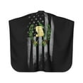 thumbnail image 3 of Coat Of Arms Guatemala Usa Flag Salon Barber Cape - Professional Hairdressing Waterproof Hair Cutting Cape With Adjustable Snap Closure-Haircut Apron For Hair Stylist And Home Use-55''X66'', 3 of 5