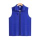 thumbnail image 3 of Camiseta sin mangas con cuello vuelto para hombre, de poliéster, de color liso, cómoda, transpirable, con cremallera y múltiples bolsillos., 3 of 7