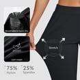 thumbnail image 2 of Pantalones BALEAF, vestido de viaje para mujer, golf, elástico, tobillo, color negro, talla XS, 2 of 7