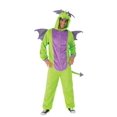 thumbnail image 2 of Green Dragon Onesie Adult Costume, 2 of 3