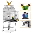 thumbnail image 1 of iKayaa Jaula de hierro forjado para pájaros loros guacamayos cacatúas periquitos conure pinzones jaulas +, 1 of 8