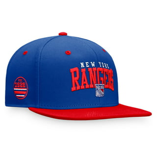 Men's Mitchell & Ness Blue New York Rangers Team Seal Trucker Snapback Hat