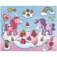 thumbnail image 3 of HABA Unicorn Glitterluck Set of 3 Jigsaw Puzzles, 3 of 6