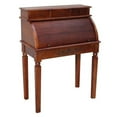 thumbnail image 1 of Pemberly Row Roll Top Desk in Dual Walnut Stain, 1 of 3