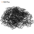 thumbnail image 3 of Unique Bargains Paper Clip Coated Letter L Shape Alphabet Clips Bookmarks, Black, 100 Count, 3 of 6