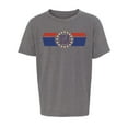 thumbnail image 2 of Youth USA T-shirts, Youth Graphic T-shirts, Patriotic Shirts for Kids - Heather Grey MH200YPATRIOT S23 S, 2 of 3