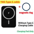 thumbnail image 1 of Cargador inalámbrico magnético para coche, soporte de teléfono móvil de 100W, montaje de Estación de carga rápida para iPhone 12, 13, 14 Pro Max, macsafe"Style 1 No Cable" Fivean Soporte para teléfono de coche, 1 of 2