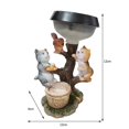thumbnail image 3 of LED Solar Light Little Animal Sculpture Resin Statue Lamp Garden Decor (C), 3 of 8
