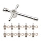 thumbnail image 2 of Piezas del motor de chispa de bujía de incandescencia caliente N3 o N4 de 10 piezas con llave para accesorios de coche RC HSP 70117: Baoblaze  tapa de bujía de coche rc, 2 of 8