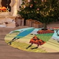 thumbnail image 2 of Cauagu 30" Christmas Tree Skirt African Women Pattern Christmas Tree Decorations Tree Mat for Xmas Decorations Occasion Holiday Home Decor -30", 2 of 7