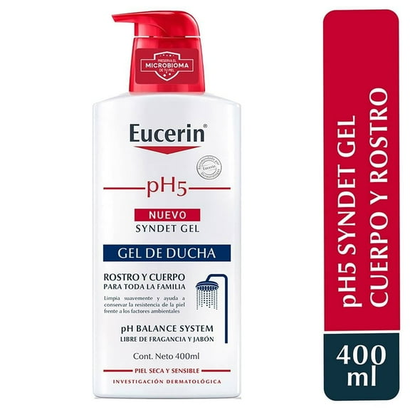 Gel de ducha Eucerin Syndet Gel para rostro y cuerpo 400 ml