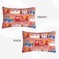 thumbnail image 4 of Balery Cartoon with Traffic Elements Bedding Queen Pillow Cases - Envelope Closure - Soft Brushed Microfiber Fabric - Shrinkage and Fade Resistant Pillow Cases-16"x24", 4 of 9