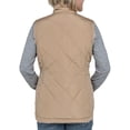 thumbnail image 3 of Free Country Women's Repreve Reversible Faux Fur Lined Zip Up Vest (Camel, M), 3 of 5