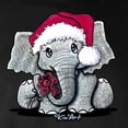 thumbnail image 3 of CafePress - Holiday Elephant Long Sleeve Dark T Shirt - Long Sleeve Dark T-Shirt, 3 of 4