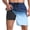 Blue, variant on Mens Board Shorts with liner 5 Inch Breathable Quick Dry Swim Trunks Holiday Beach Lightweight Casual Boxer Shorts Summer Blue L
