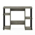 thumbnail image 3 of Pemberly Row Engineered Wood Compact Computer/Study Desk in Oak Gray/Black, 3 of 6