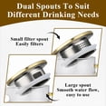 thumbnail image 4 of Topsome 2 Liter 68 oz Glass Pitcher with Lid, Classic Vertical Stripes Water Pitcher with Handle for Fridge, Glass Pitcher for Hot and Cold Beverages, Tea, Juice, Cold Brew Coffee, Milk, 4 of 8