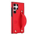 thumbnail image 3 of Allytech Slim Case for Samsung Galaxy S24 Ultra with Card Slot & Shoulder Strap, Premium PU Leather Adjustable Strap Wristband Kickstand Shockproof Full Protective Cover for Women Men - Red, 3 of 11