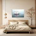 thumbnail image 5 of Zen Wall Art Lotus Flowers on Water Pictures Water Lily Canvas Prints Bathroom Decor Spa Artwork for Yoga Studio Meditation Spiritual Room Framed (Zen-2, 12.00"x18.00"), 5 of 6