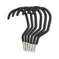 thumbnail image 3 of Wall Hooks under $5! Cagogo Heavy Duty Storage Hooks, 6-Pack Garage Wall Ceiling Hooks, Bike Storage Hooks for Organization, Metal Utility Hooks for Tools Ladders, Black Red Coated Hanger Hooks, 3 of 7