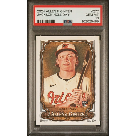 Graded 2024 Topps Allen & Ginter Jackson Holliday #277 Rookie RC Baseball Card PSA 10 Gem Mint