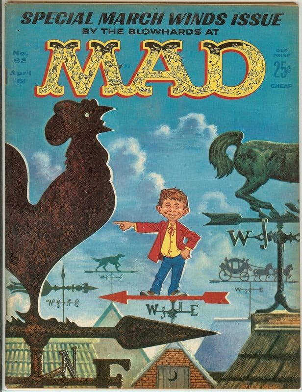 MAD Magazine Vintage Collectible #62 April 1961 Fine (FN)