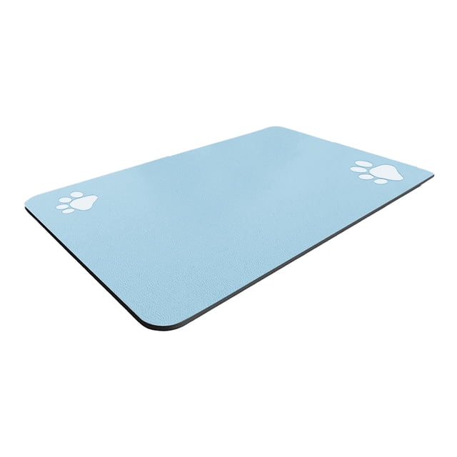 SIfdSeng Feeding Mat Guard Easy Clean Cat Food Bowl Placemat Tray
