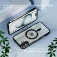 thumbnail image 4 of Dteck Magnetic Case with Tempered Screen Protector for iPhone 16,Shockproof TPU Transparent Case Compatible with MagSafe Full Camera Lens Protector Plating Back Cover,Black, 4 of 5