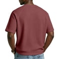 thumbnail image 3 of Mens Patriotic Shirts Independence Day 250 Anniversary Usa Shirt Short Sleeve Waffle American Flag T Shirts V Neck Muscle Fit We the People Tees Red M, 3 of 3