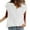 White, variant on Tittly Womens Shirts Short Sleeve Shirts Ladies Casual Solid Color Breathable Single Breasted Shirts Women's Short Sleeve Tops Cotton And Linen Double Pocket Tshirts Shirts Workout Shirts AG L