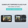 thumbnail image 3 of 1 Set Camera Tempered Glasses 9H Hardness Highly Clear Anti-scratch Explosion-proof Anti-fingerprint Full Protection Ultra-thin Sport Camera Lens Screen Protective Films for OSMO Action 3, 3 of 8