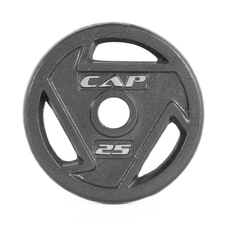 CAP Barbell, 25lb 2 inch Olympic Grip Weight Plate, Grey