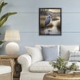 thumbnail image 3 of Stupell Industries Traditional Heron in Serene Marshlands Black Floating Frame Canvas Art, 17 x 21, by Susan Arnot, 3 of 8