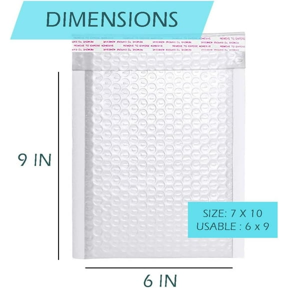 Bubble Mailer Poly Padded Envelope Self-Seal Mailing Envelope Waterproof Weather Resistant Shipping Mailers Bubble Cushioned Poly Mailer