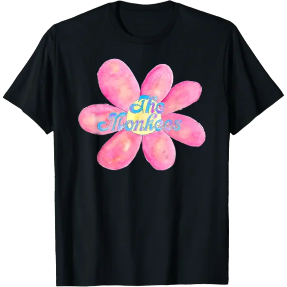 The Monkees Pink Flower T-Shirt, F624 Tshirt All Size S-5XL