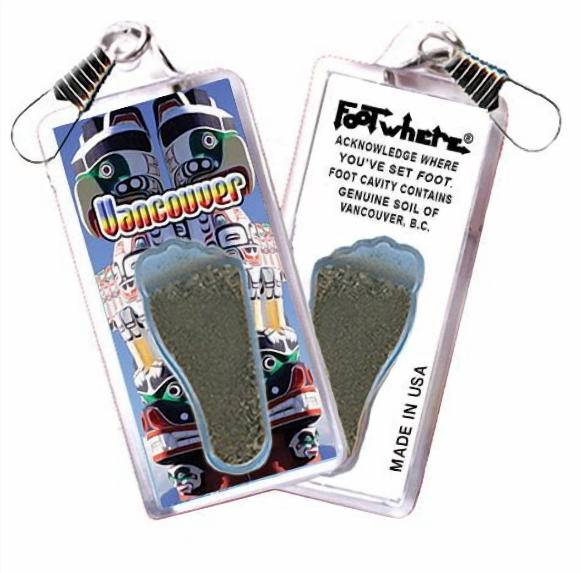 Vancouver FootWhere Souvenir Lanyards. (VC300 - Assorted) 6 Piece Set.