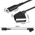 thumbnail image 2 of New style HDMI to SCART cable 1 meter long direct connection co black 1m, 2 of 5