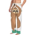 thumbnail image 2 of Balery Cute Sloth In Yoga Pose Tree print Men's Pajama Pants,Ultra Lightweight Pjs,Lounge Pant-Medium, 2 of 9