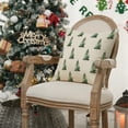 thumbnail image 7 of Sm:)e Green Pine Tree Christmas Throw Pillow Covers 18x18 Inch, Decorative Cushion Covers for Couch Sofa Bedroom Living Room Home Decor, White, 7 of 7